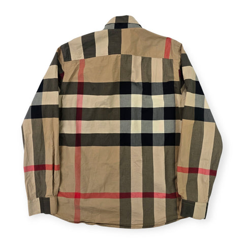 Burberry Somerton Nova Check Long Sleeve Shirt Men's Large