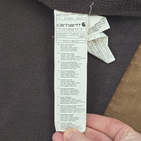 Carhartt Berwick Y2K Workwear Fleece Lined Jacket Brown Men's Small