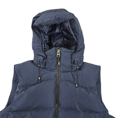 Polo Ralph Lauren Tyrol Ripstop Down Puffer Gilet Jacket Blue Men's Medium