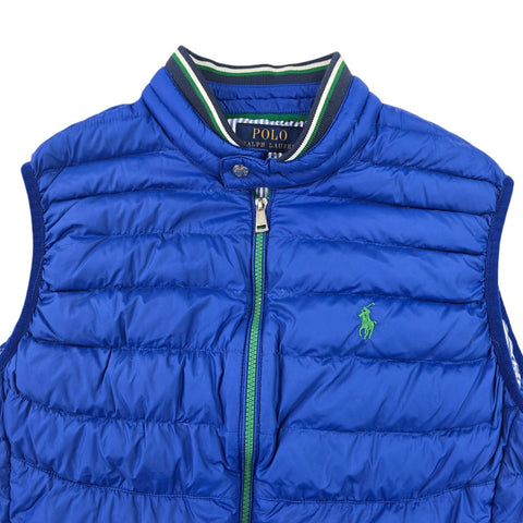 Polo Golf Ralph Lauren Down Puffer Gilet Jacket Blue Men's Medium