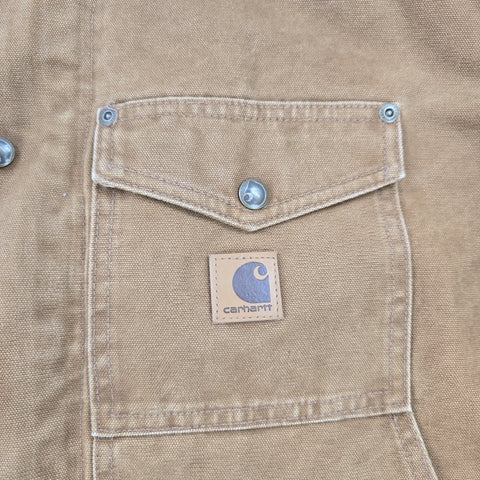 Carhartt Berwick Y2K Workwear Fleece Lined Jacket Brown Men's XL