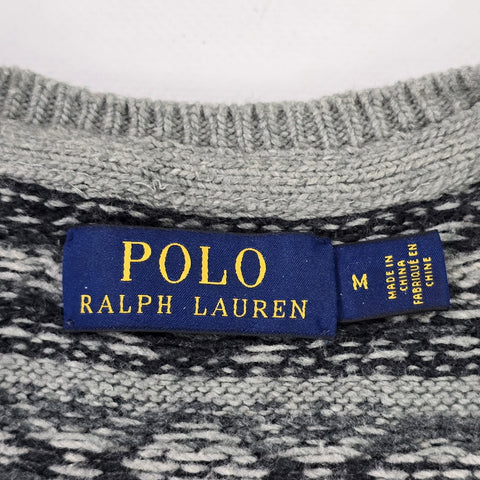 Polo Ralph Lauren Fair Isle Pattern Knitted Jumper Men's Medium