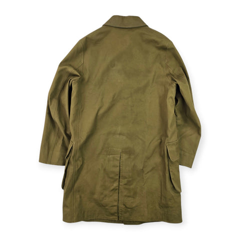 RRL Ralph Lauren Rubber Proofed Trench Coat Green Men's Small