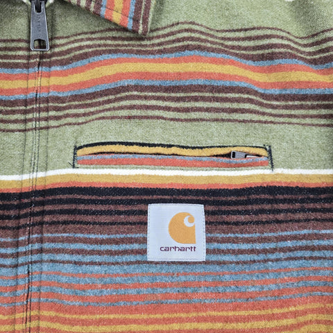 Carhartt WIP Tuscon Striped Quilt Lined Jacket Men's XL