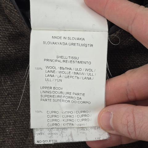 Polo Ralph Lauren Wool Herringbone Single Breasted Blazer Brown Men's Size 44R