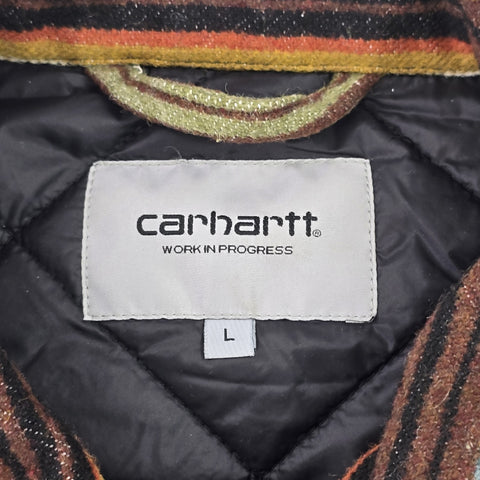 Carhartt WIP Tuscon Striped Quilt Lined Jacket Men's Large