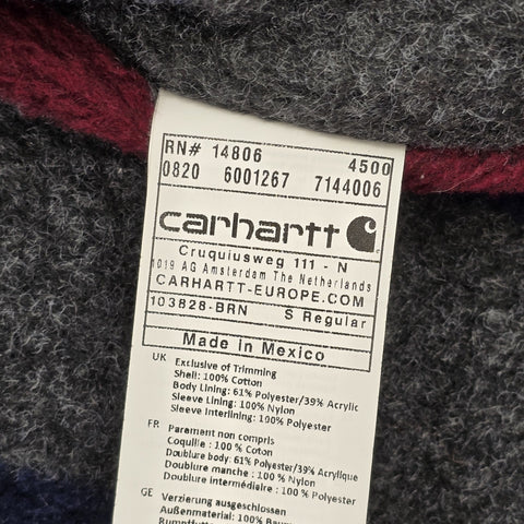 Carhartt Detroit Y2K Workwear Blanket Lined Jacket Brown Men's Small