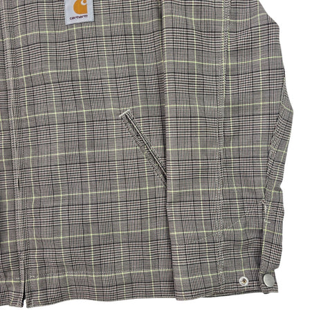 Carhartt WIP Detroit Checkered Jacket Grey Men's Medium