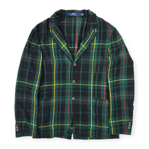 Polo Ralph Lauren Tartan Plaid Single Breast Blazer Men's Medium