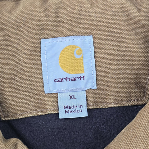 Carhartt Berwick Y2K Workwear Fleece Lined Jacket Brown Men's XL