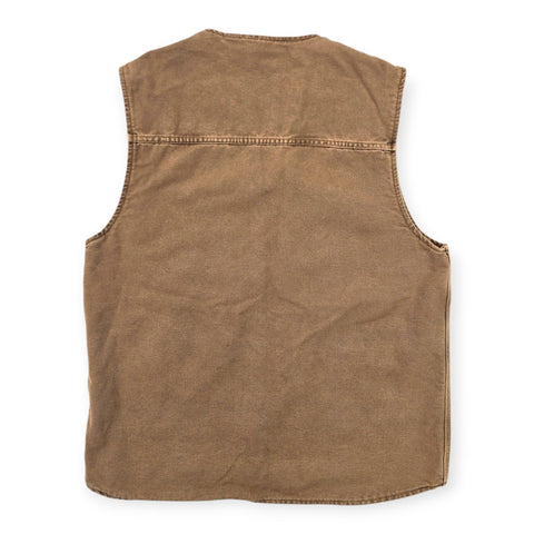 Carhartt WIP Dyed Arbor Utility Vest Gilet Jacket Brown Men's Large