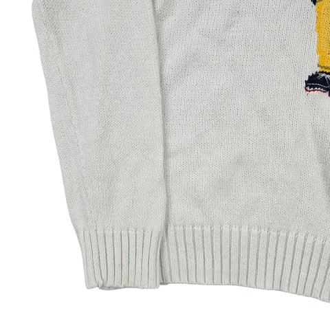 Polo Ralph Lauren Bear Knitted Jumper White Men's Small