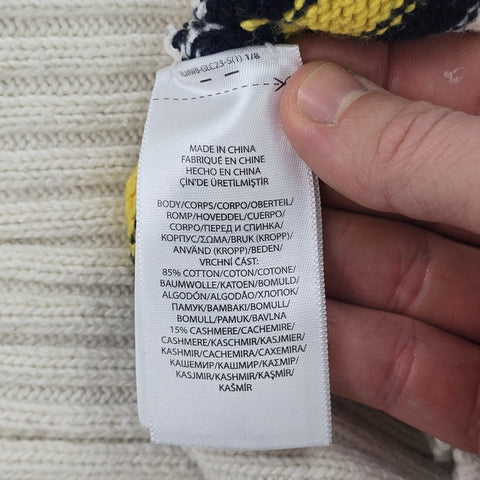 Polo Ralph Lauren Cable Knit Cricket Jumper White Men's Large