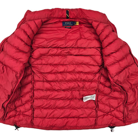 Polo Ralph Lauren Puffer Gilet Jacket Red Men's Small