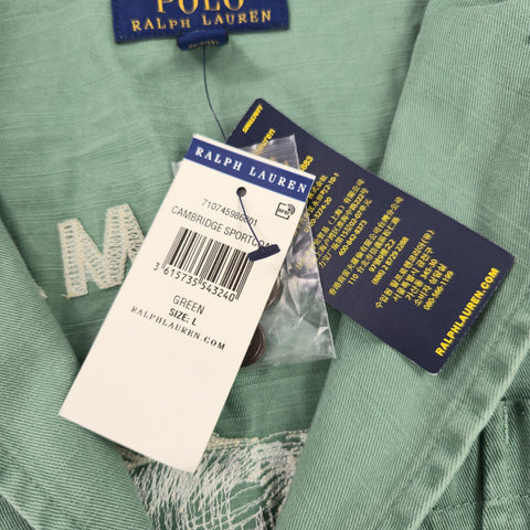 Polo Ralph Lauren Marina Spellout Chore Blazer Jacket Green Men's Large