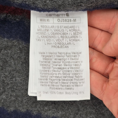 Carhartt Detroit Workwear Blanket Lined Jacket Black Men's Large