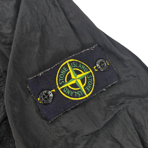 Stone Island Nylon Metal Shimmer Overshirt Jacket Black Men's Small