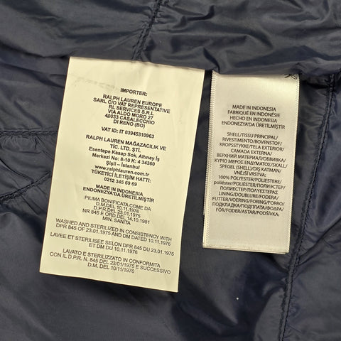 Polo Ralph Lauren Tyrol Ripstop Down Puffer Gilet Jacket Blue Men's Medium