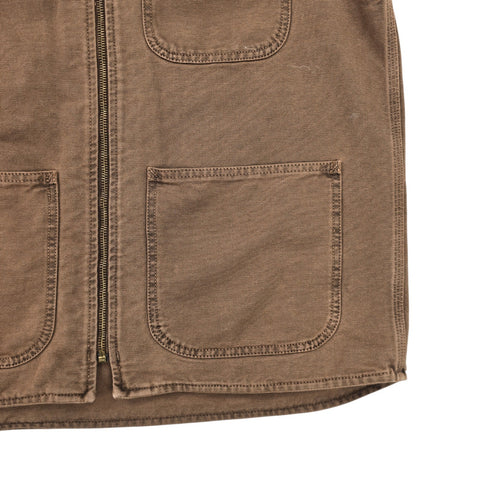 Carhartt WIP Dyed Arbor Utility Vest Gilet Jacket Brown Men's Medium