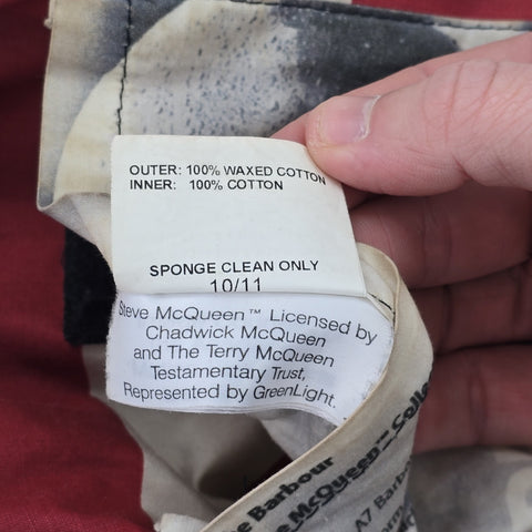 Barbour International Steve McQueen Washington Waxed Jacket Brown Men's Medium