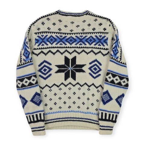 Polo Ralph Lauren Nordic Snowflake Knitted Jumper Men's Small