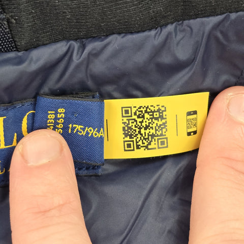 Polo Ralph Lauren Tyrol Ripstop Down Puffer Gilet Jacket Blue Men's Medium