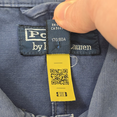 Polo Ralph Lauren Distressed Naval Chore Utility Jacket Blue Men's Small