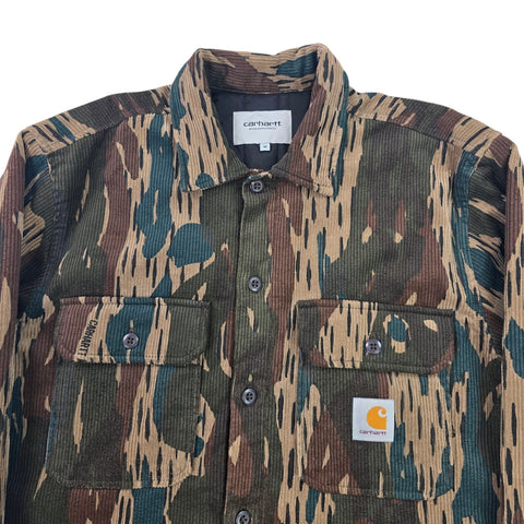 Carhartt WIP Whitsome Shirt Corduroy Camouflage Jacket Men's Medium