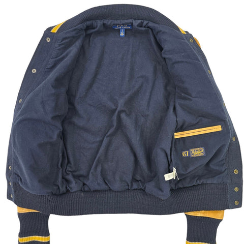 Polo Ralph Lauren Leather Letterman Varsity College Jacket Men's Small