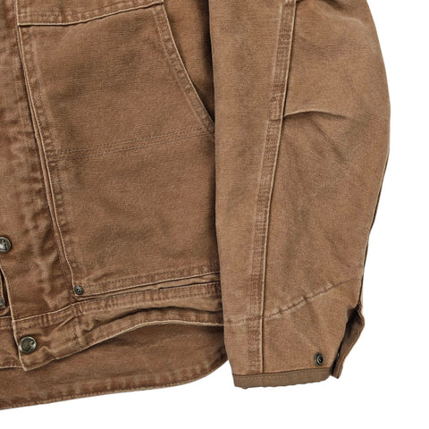 Carhartt Berwick Y2K Workwear Fleece Lined Jacket Brown Men's Small
