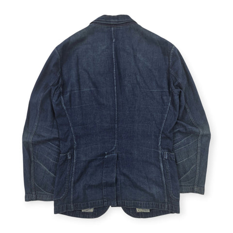 RRL Ralph Lauren Denim Chore Blazer Jacket Blue Men's Small
