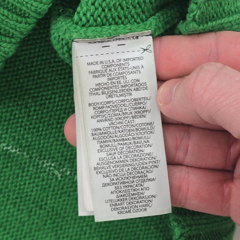 Polo Ralph Lauren USA Flag Knitted Jumper Green Men's Medium