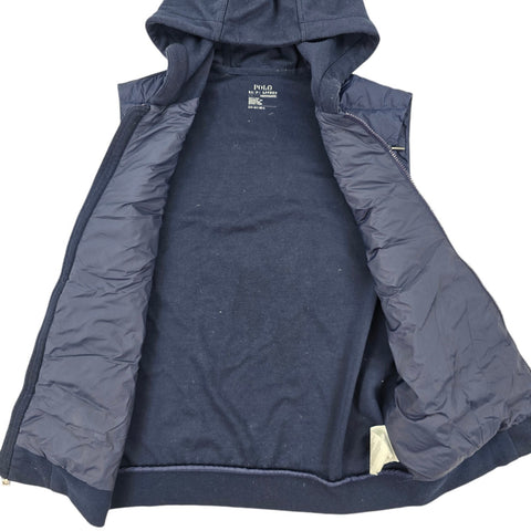 Polo Ralph Lauren Hybrid Down Puffer Gilet Jacket Blue Men's Small