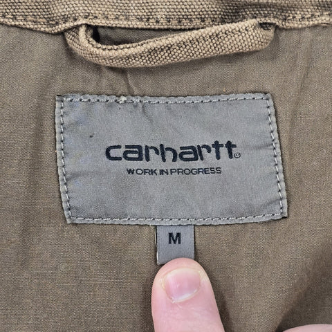 Carhartt WIP Dyed Arbor Utility Vest Gilet Jacket Brown Men's Medium
