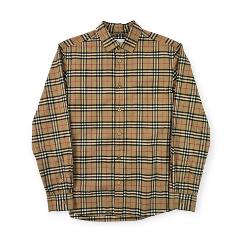 Burberry Simpson Nova Check Long Sleeve Shirt Men's Small