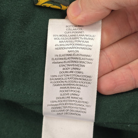 Polo Ralph Lauren Leather Varsity Tiger Letterman College Jacket Men's Medium