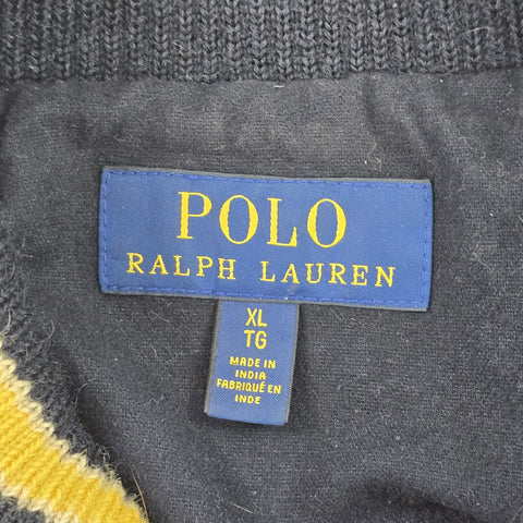 Polo Ralph Lauren Leather Letterman Varsity College Jacket Men's XL