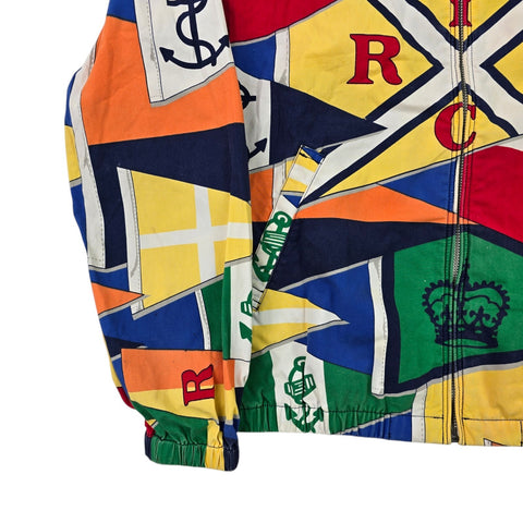 Polo Ralph Lauren Bayport Sailing Flags Graphic Harrington Jacket Men's Small