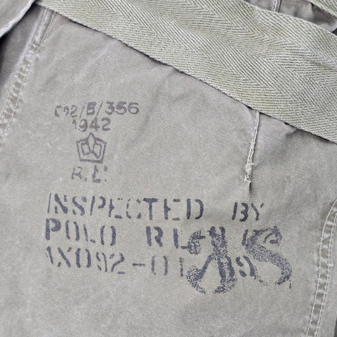 Polo Ralph Lauren Military Patch Field Jacket Green Men's Medium