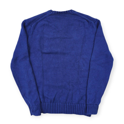 Polo Ralph Lauren Spellout Knitted Jumper Blue Men's Small