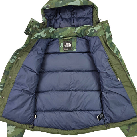 The North Face Box Canyon 550 Camouflage Down Puffer Jacket Men's Small
