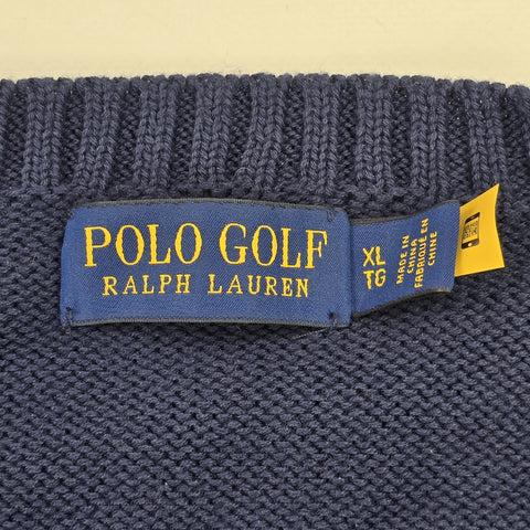 Polo Golf Ralph Lauren Bear Knitted Jumper Blue Men's XL