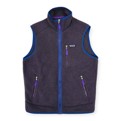 Patagonia Retro Pile Fleece Gilet Jacket Purple Men's Medium