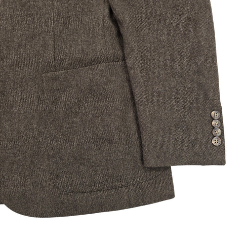 Polo Ralph Lauren Wool Herringbone Single Breasted Blazer Brown Men's Size 44R