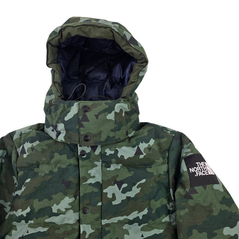 The North Face Box Canyon 550 Camouflage Down Puffer Jacket Men's Medium