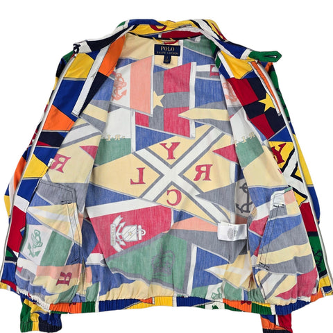 Polo Ralph Lauren Bayport Sailing Flags Graphic Harrington Jacket Men's Small