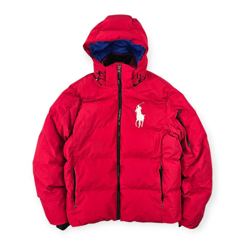Polo Ralph Lauren Big Pony Tyrol Down Puffer Jacket Red Men's Medium