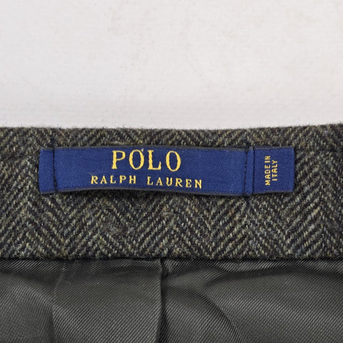 Polo Ralph Lauren Wool Herringbone Single Breasted Blazer Green Men's Size 42R