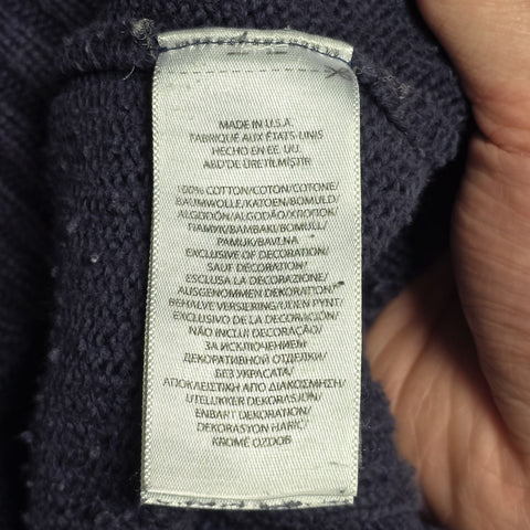 Polo Ralph Lauren USA Flag Knitted Jumper Blue Men's Large