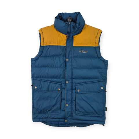 Rab Sanctuary Vest Down Puffer Gilet Jacket Blue Men's Small